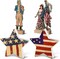 4 Pcs Veterans Day Patriotic Tiered Tray Decor Veterans wooden Tabletop Decorations Farmhouse Stars Centerpiece Wood Signs Lady Liberty Signs Standing Blocks Red White Blue(Flag)